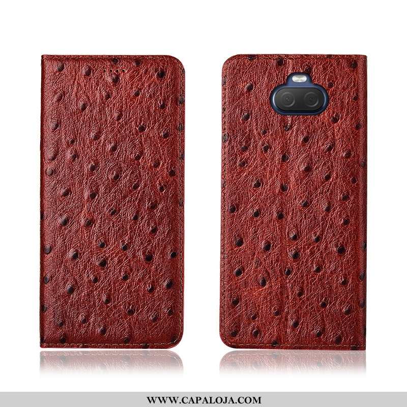 Capa Sony Xperia 10 Silicone Telemóvel Protetoras Nova Castanho, Capas Sony Xperia 10 Fosco Promoção