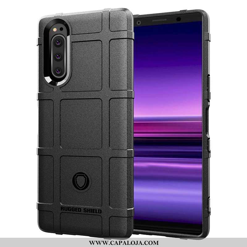 Capa Sony Xperia 5 Protetoras Feminino Telemóvel Soft Preto, Capas Sony Xperia 5 Silicone Online