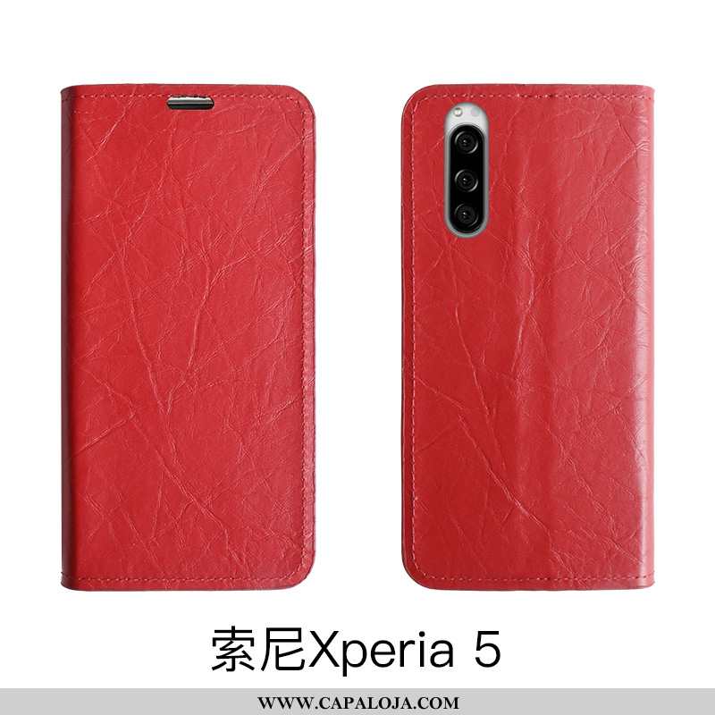 Capa Sony Xperia 5 Silicone Cover Capas Cases Vermelho, Sony Xperia 5 Slim Barato