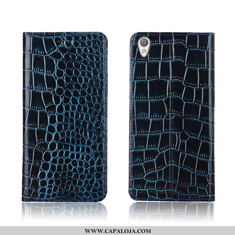 Capa Sony Xperia L1 Couro Masculino Completa Azul, Capas Sony Xperia L1 Soft Baratos