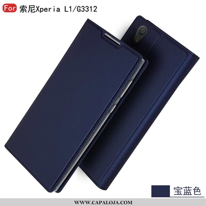 Capa Sony Xperia L1 Protetoras Negócio Cover Personalizada Azul, Capas Sony Xperia L1 Estilosas Bara