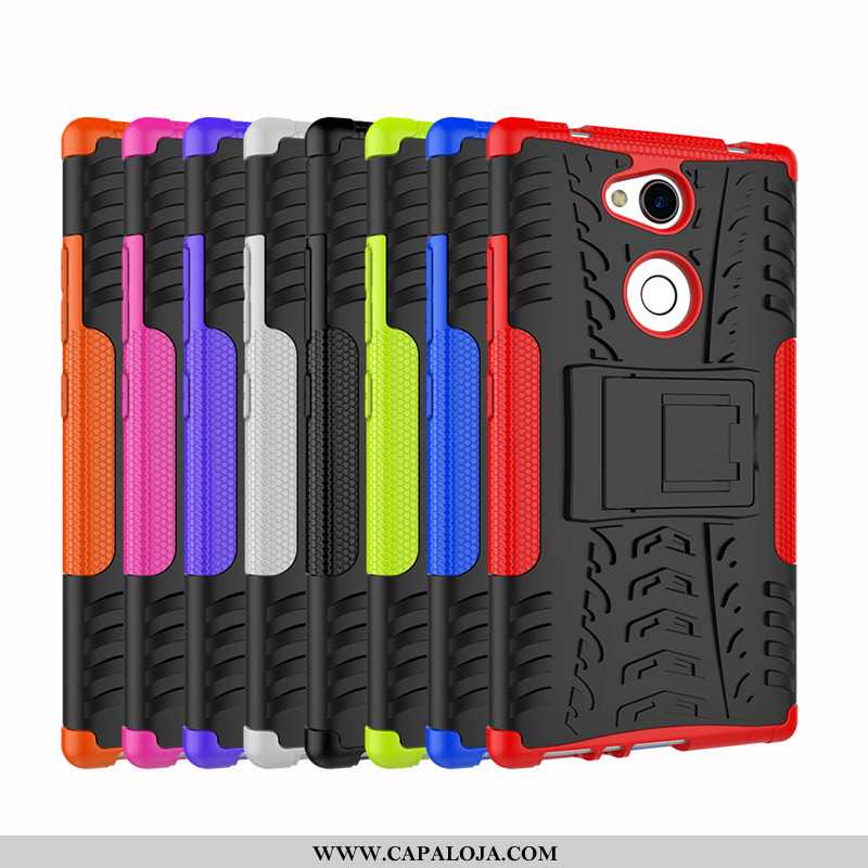 Capa Sony Xperia L2 Protetoras Antiqueda Capas Criativas Preto, Sony Xperia L2 Silicone Baratas