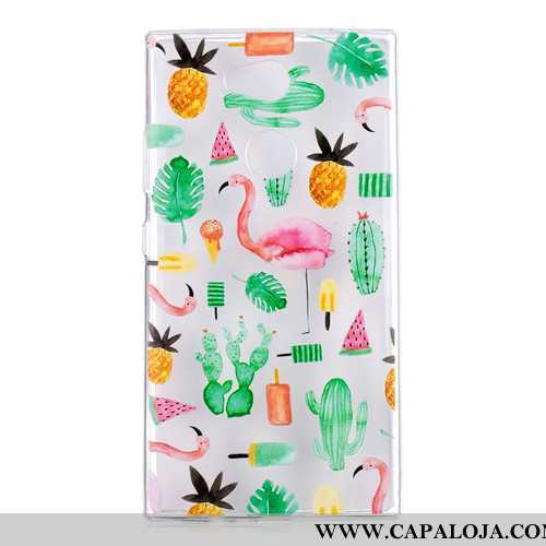 Capa Sony Xperia L2 Soft Cases Fofas Capas Verde, Sony Xperia L2 Desenho Animado Baratas