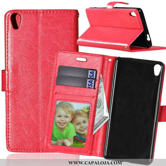 Capa Sony Xperia Xa Silicone Feminino Couro Protetoras Castanho, Capas Sony Xperia Xa Carteira Barat