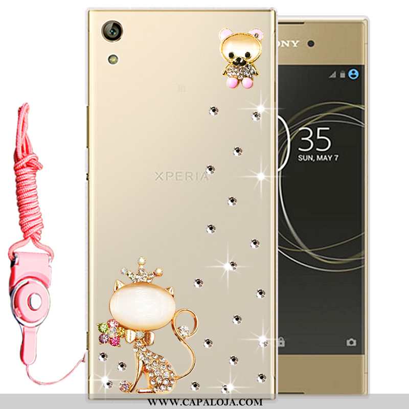 Capa Sony Xperia Xa Ultra Soft Cases Dourado Silicone, Capas Sony Xperia Xa Ultra Protetoras Barato