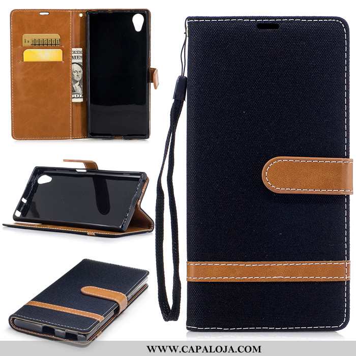 Capa Sony Xperia Xa1 Plus Couro Masculino Silicone Capas Azul, Sony Xperia Xa1 Plus Protetoras Venda