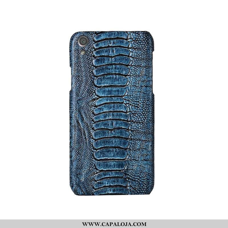 Capa Sony Xperia Xa1 Plus Protetoras Azul Antiqueda Couro Genuíno, Capas Sony Xperia Xa1 Plus Luxo B