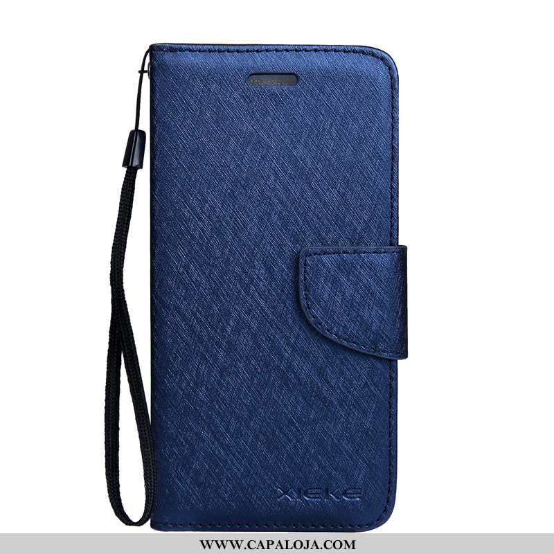 Capa Sony Xperia Xa1 Ultra Couro Azul Escuro Protetoras Seda, Capas Sony Xperia Xa1 Ultra Soft Venda