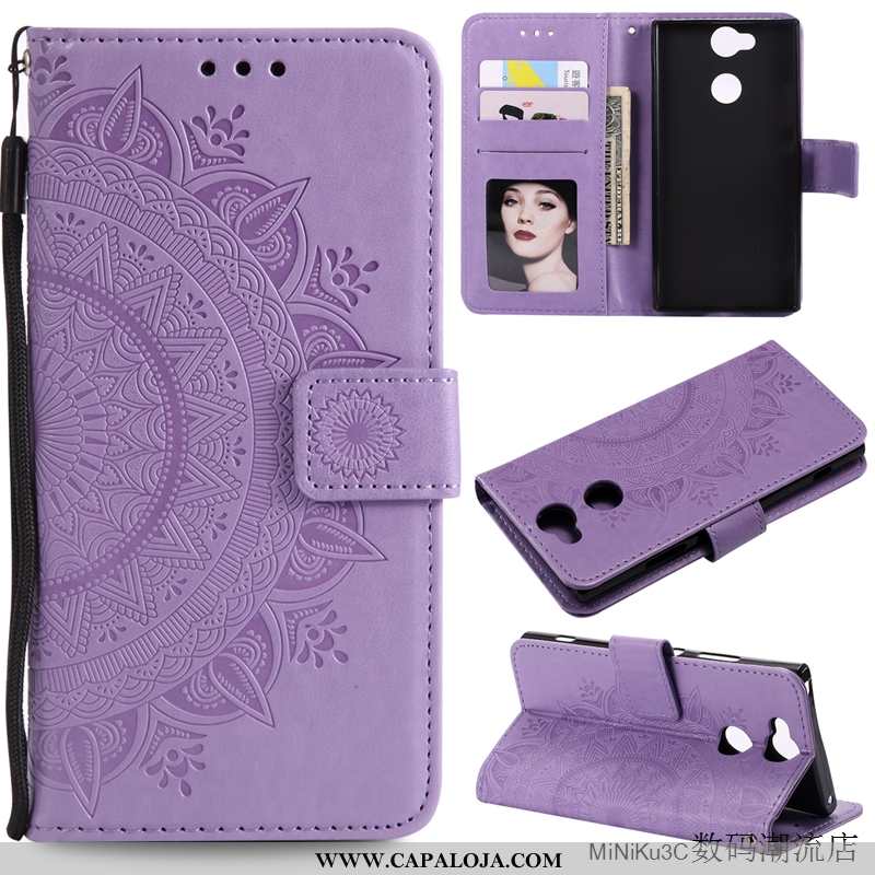 Capa Sony Xperia Xa2 Couro Cover Antiqueda Capas Roxo, Sony Xperia Xa2 Protetoras Online