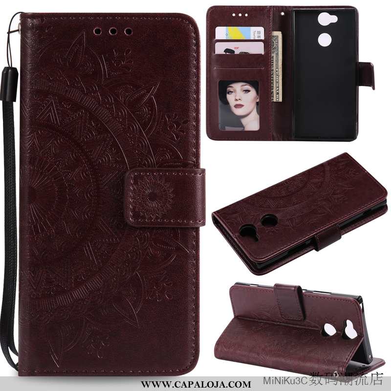 Capa Sony Xperia Xa2 Couro Cover Antiqueda Capas Roxo, Sony Xperia Xa2 Protetoras Online