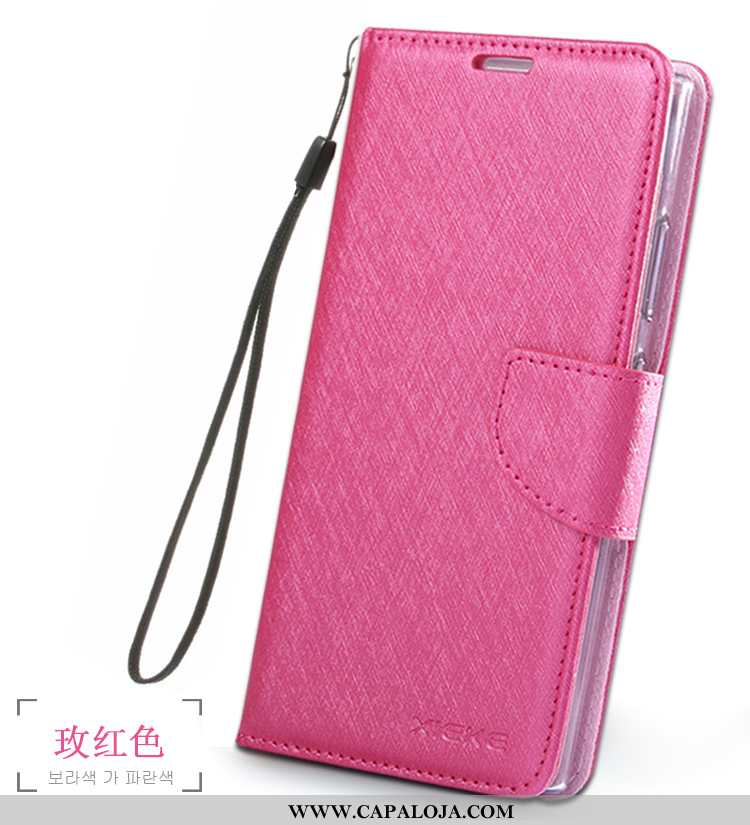 Capa Sony Xperia Xa2 Couro Feminino Antiqueda Cordao Rosa, Capas Sony Xperia Xa2 Soft Online