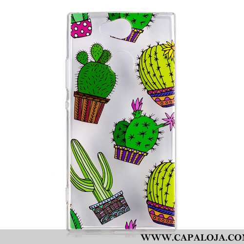 Capa Sony Xperia Xa2 Desenho Animado Transparente Verde Cases, Capas Sony Xperia Xa2 Fofas Baratos