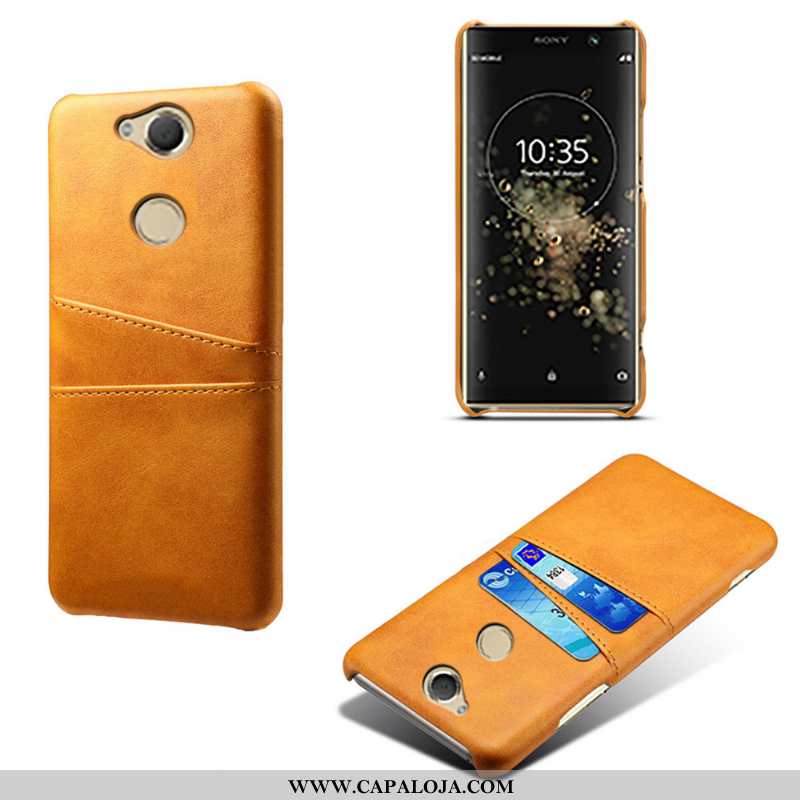 Capa Sony Xperia Xa2 Plus Couro Amarela Capas Cases Amarelo, Sony Xperia Xa2 Plus Telemóvel Barato