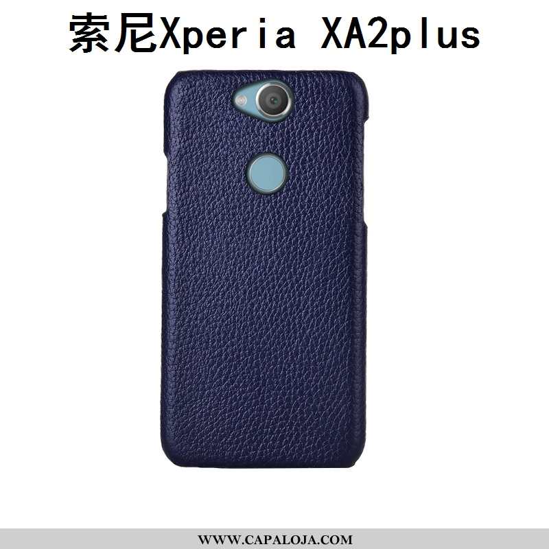 Capa Sony Xperia Xa2 Plus Protetoras Preto Couro Legitimo Personalizado, Capas Sony Xperia Xa2 Plus 