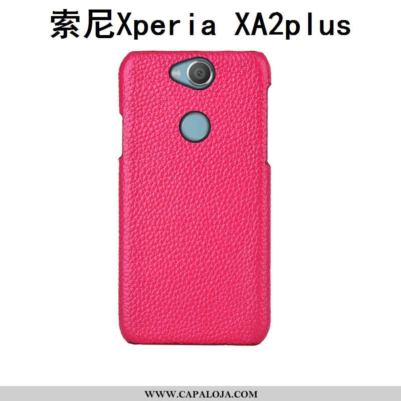 Capa Sony Xperia Xa2 Plus Protetoras Preto Couro Legitimo Personalizado, Capas Sony Xperia Xa2 Plus 