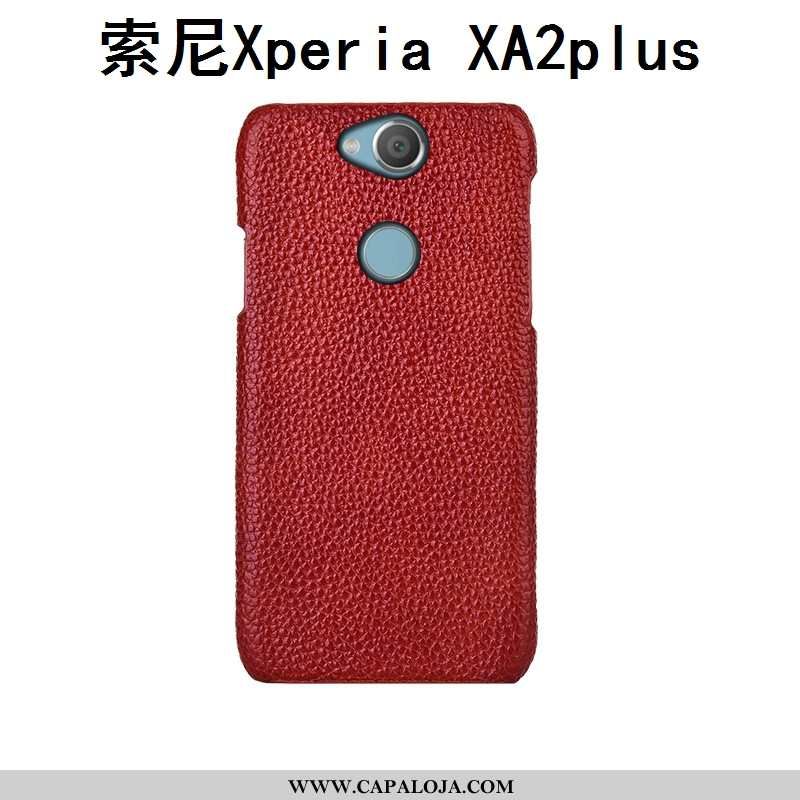 Capa Sony Xperia Xa2 Plus Protetoras Preto Couro Legitimo Personalizado, Capas Sony Xperia Xa2 Plus 