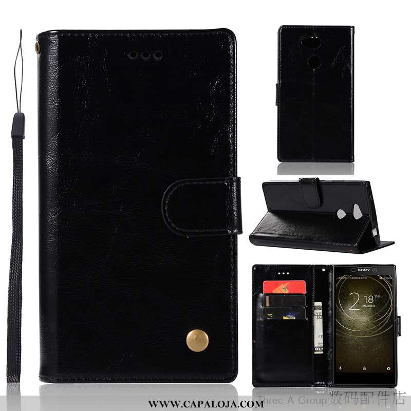 Capa Sony Xperia Xa2 Retro Protetoras Personalizado Cover Cinza, Capas Sony Xperia Xa2 Couro Baratos