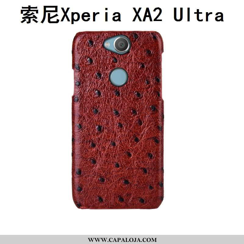 Capa Sony Xperia Xa2 Ultra Couro Luxo Legitimo Capas Antiqueda Castanho, Sony Xperia Xa2 Ultra Prote