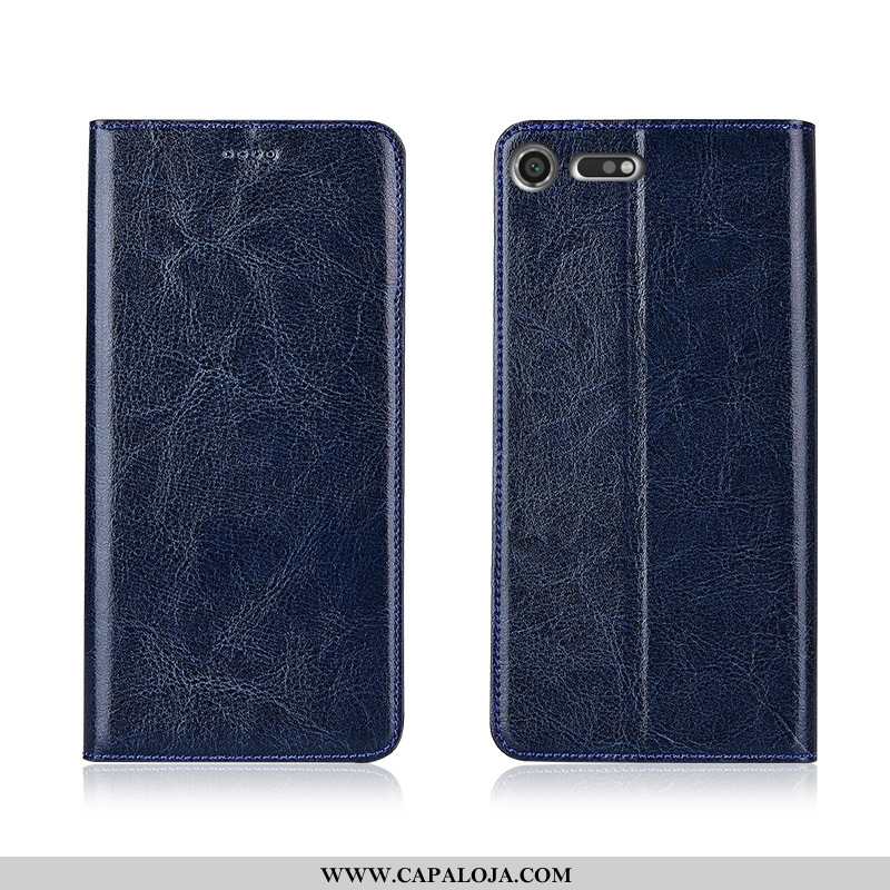 Capa Sony Xperia Xz Premium Couro Nova Telemóvel Marrom Castanho, Capas Sony Xperia Xz Premium Soft 