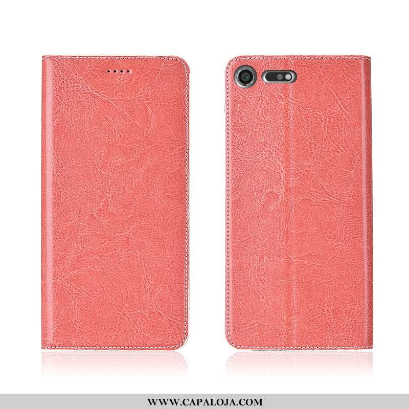 Capa Sony Xperia Xz Premium Couro Nova Telemóvel Marrom Castanho, Capas Sony Xperia Xz Premium Soft 