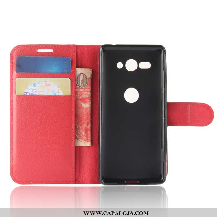 Capa Sony Xperia Xz2 Compact Couro Capas Carteira Preto, Sony Xperia Xz2 Compact Protetoras Barato