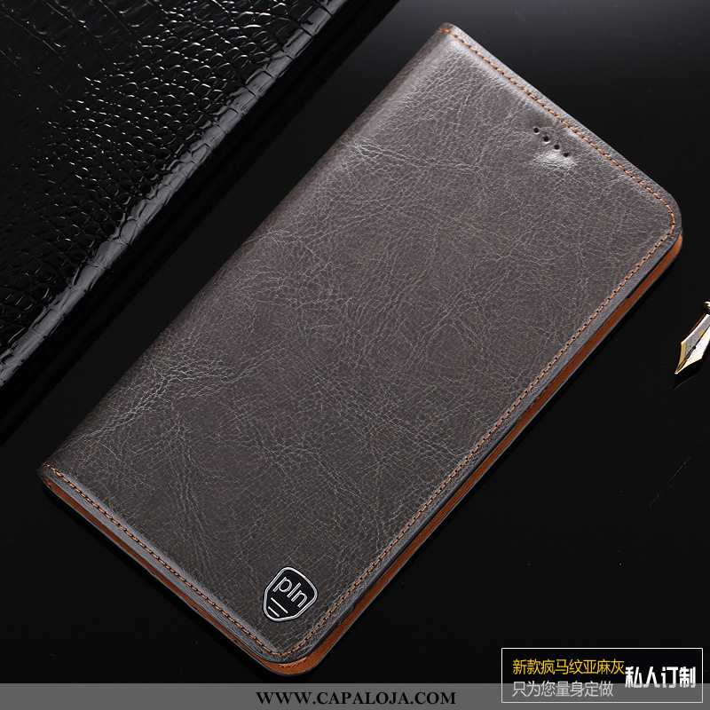 Capa Sony Xperia Xz2 Compact Couro Telemóvel Antiqueda Cases Cinza, Capas Sony Xperia Xz2 Compact Pr