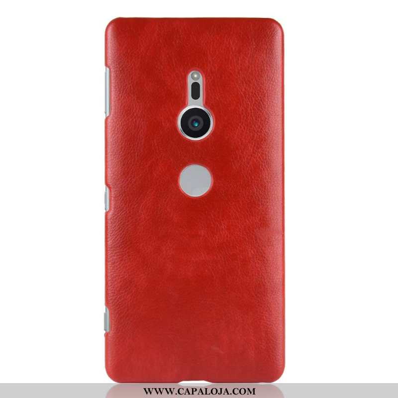 Capa Sony Xperia Xz2 Couro Telemóvel Antiqueda Cases Vermelho, Capas Sony Xperia Xz2 Protetoras Bara