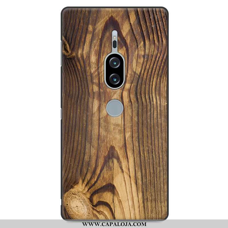 Capa Sony Xperia Xz2 Premium Madeira Telemóvel Feminino Cinza, Capas Sony Xperia Xz2 Premium Proteto