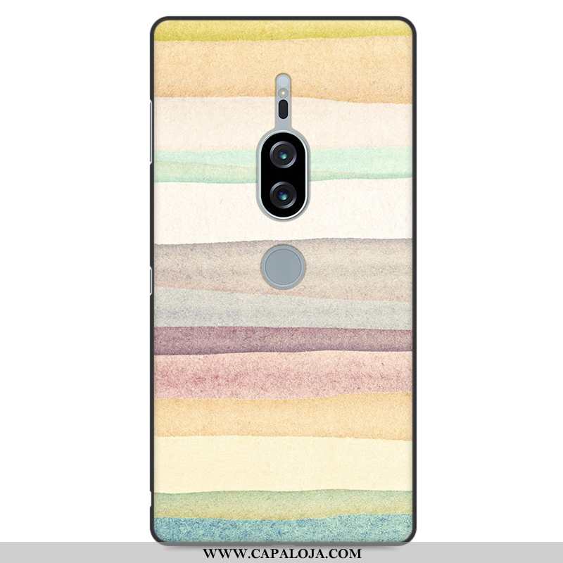 Capa Sony Xperia Xz2 Premium Silicone Protetoras Desenho Animado Soft Azul Escuro, Capas Sony Xperia