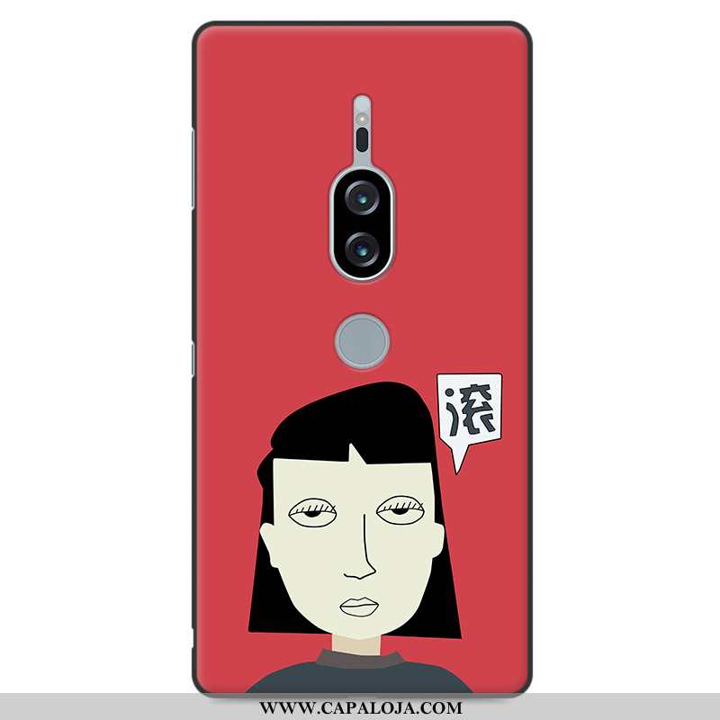 Capa Sony Xperia Xz2 Premium Vintage Criativas Telemóvel Vermelha Vermelho, Capas Sony Xperia Xz2 Pr