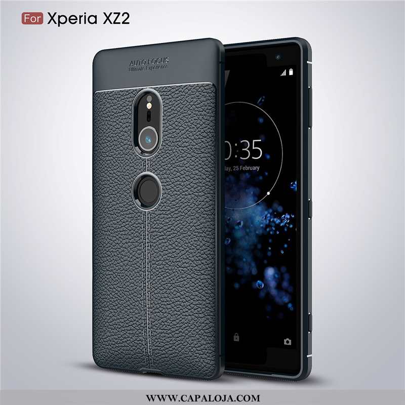 Capa Sony Xperia Xz2 Silicone Masculino Cases Antiqueda Cinza, Capas Sony Xperia Xz2 Soft Baratos