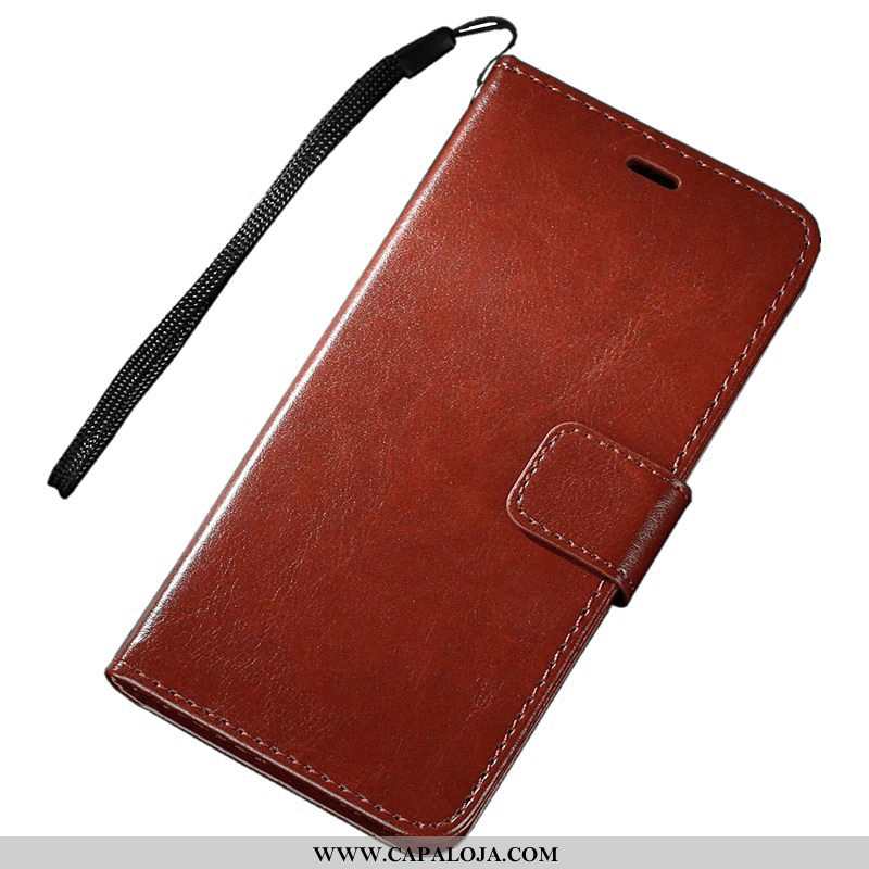 Capa Sony Xperia Xz3 Carteira Feminino Completa Masculino Castanho, Capas Sony Xperia Xz3 Couro Onli