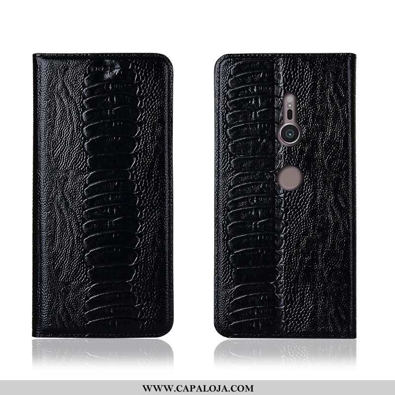 Capa Sony Xperia Xz3 Couro Antiqueda Pássaro Cases Preto, Capas Sony Xperia Xz3 Soft Venda