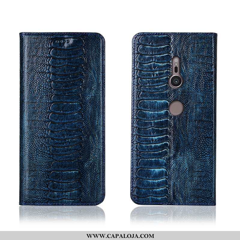 Capa Sony Xperia Xz3 Couro Antiqueda Pássaro Cases Preto, Capas Sony Xperia Xz3 Soft Venda