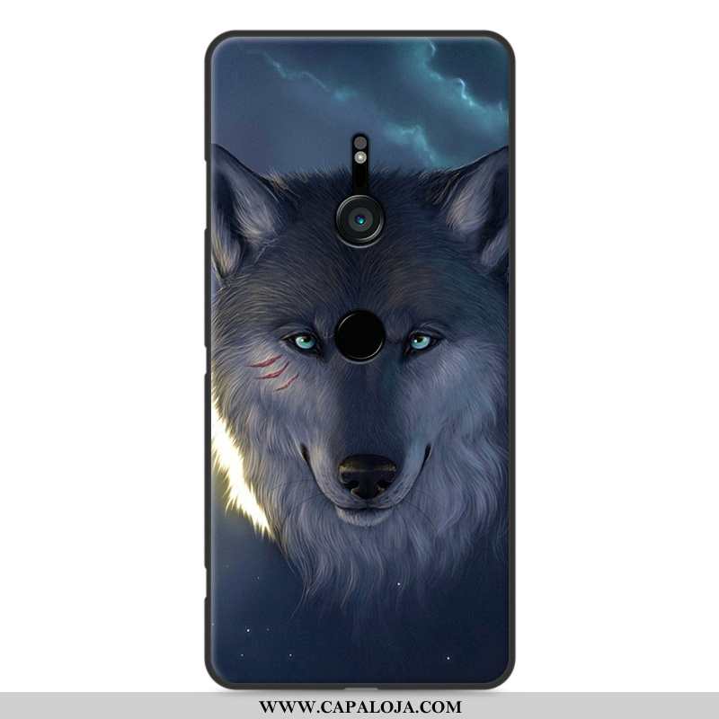 Capa Sony Xperia Xz3 Soft Pintado Completa Antiqueda Azul, Capas Sony Xperia Xz3 Protetoras Comprar