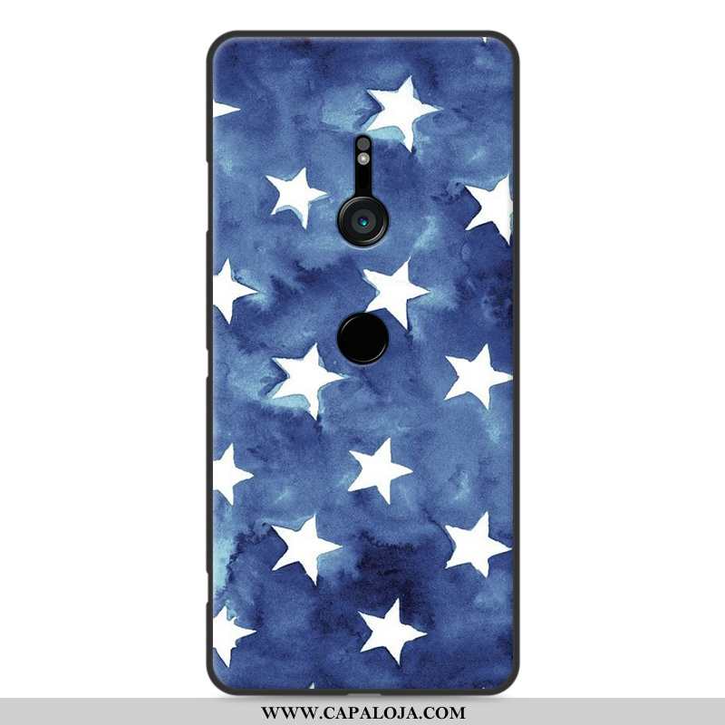 Capa Sony Xperia Xz3 Soft Pintado Completa Antiqueda Azul, Capas Sony Xperia Xz3 Protetoras Comprar