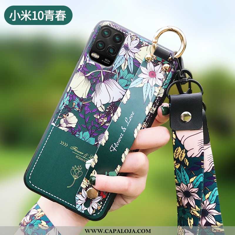 Capa Xiaomi Mi 10 Lite Moda Soft Primavera Vermelha Roxo, Capas Xiaomi Mi 10 Lite Personalizada Bara