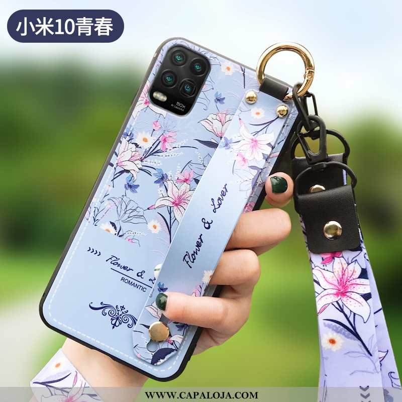 Capa Xiaomi Mi 10 Lite Moda Soft Primavera Vermelha Roxo, Capas Xiaomi Mi 10 Lite Personalizada Bara