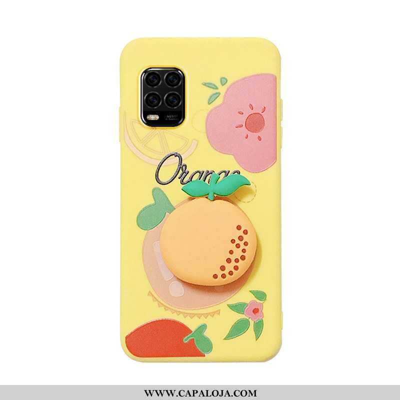 Capa Xiaomi Mi 10 Lite Personalizado Primavera Fofas Cases Amarelo, Capas Xiaomi Mi 10 Lite Desenho 