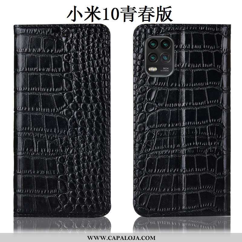 Capa Xiaomi Mi 10 Lite Protetoras Cover Cases Antiqueda Castanho, Capas Xiaomi Mi 10 Lite Couro Genu