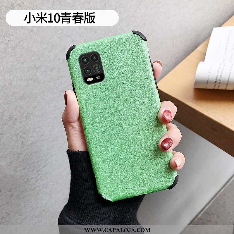 Capa Xiaomi Mi 10 Lite Silicone Cases Seda Verde, Capas Xiaomi Mi 10 Lite Criativas Comprar