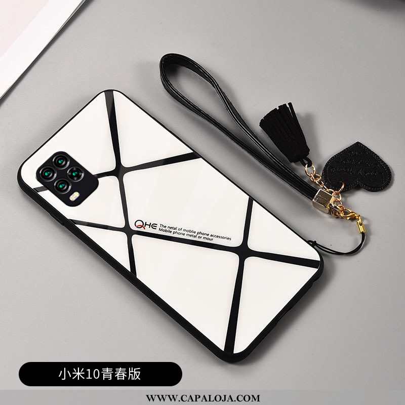 Capa Xiaomi Mi 10 Lite Super Criativas Silicone Masculino Branco, Capas Xiaomi Mi 10 Lite Protetoras