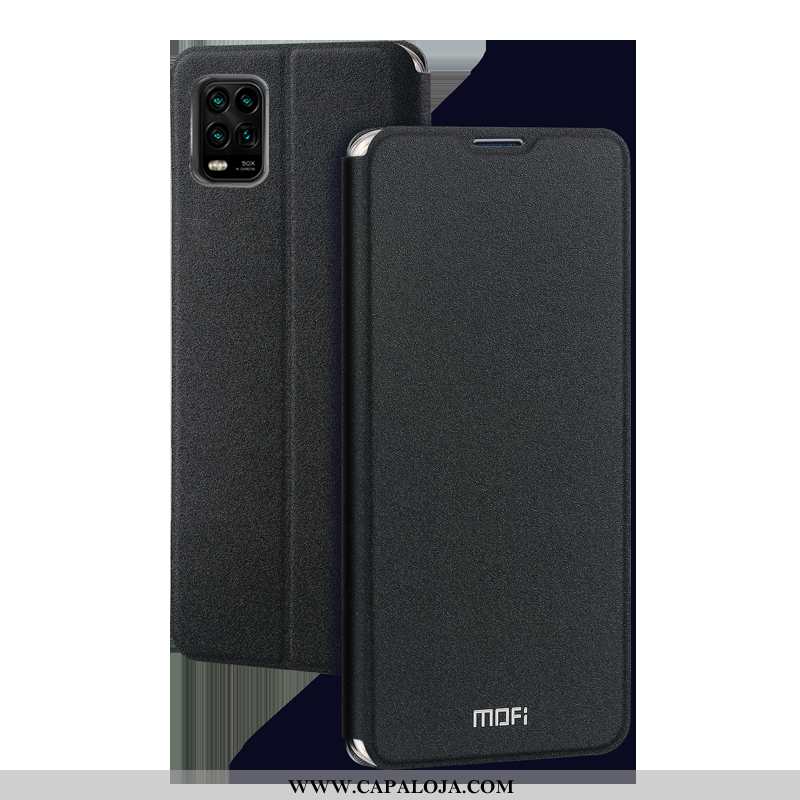 Capa Xiaomi Mi 10 Lite Super Silicone Cover Couro Preto, Capas Xiaomi Mi 10 Lite Protetoras Online