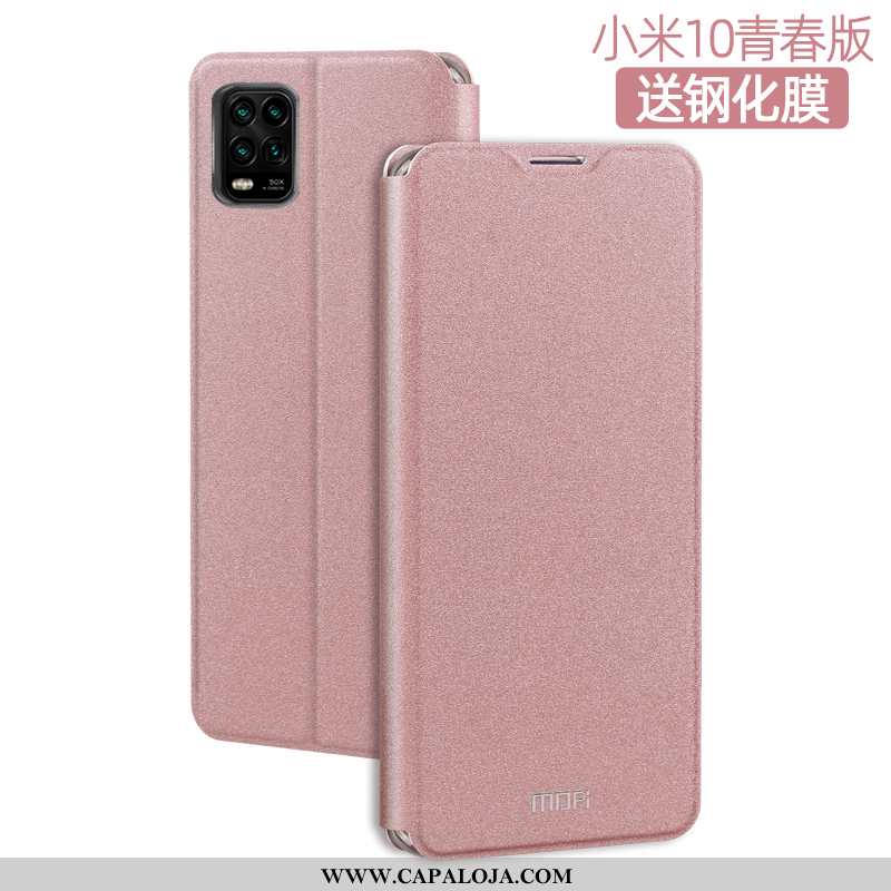 Capa Xiaomi Mi 10 Lite Super Silicone Cover Couro Preto, Capas Xiaomi Mi 10 Lite Protetoras Online