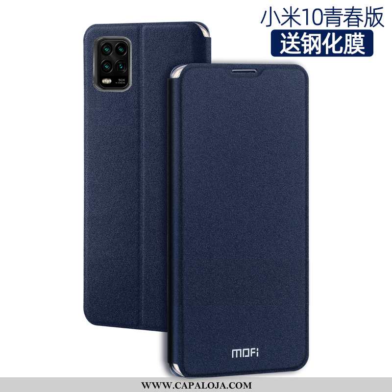 Capa Xiaomi Mi 10 Lite Super Silicone Cover Couro Preto, Capas Xiaomi Mi 10 Lite Protetoras Online