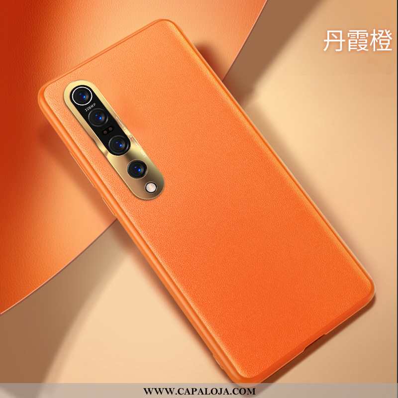 Capa Xiaomi Mi 10 Pro Couro Genuíno Telemóvel De Grau Primavera Verde, Capas Xiaomi Mi 10 Pro Slim B