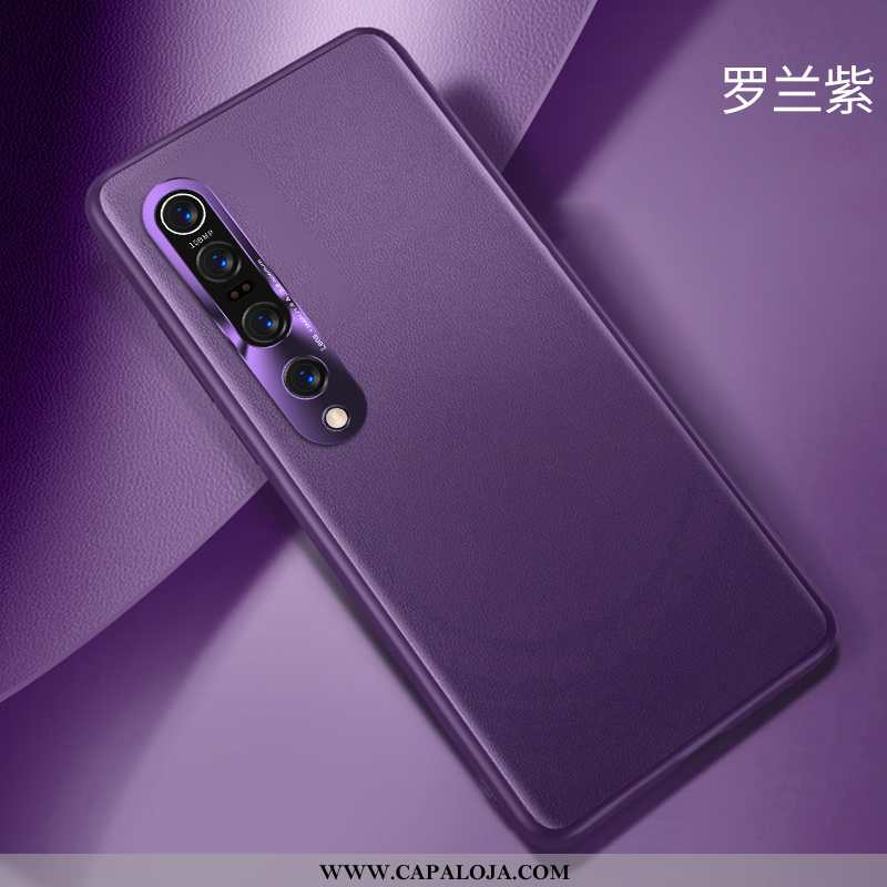 Capa Xiaomi Mi 10 Pro Couro Genuíno Telemóvel De Grau Primavera Verde, Capas Xiaomi Mi 10 Pro Slim B