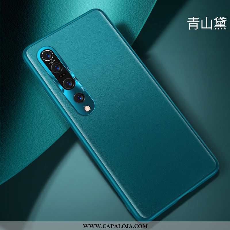 Capa Xiaomi Mi 10 Pro Couro Genuíno Telemóvel De Grau Primavera Verde, Capas Xiaomi Mi 10 Pro Slim B