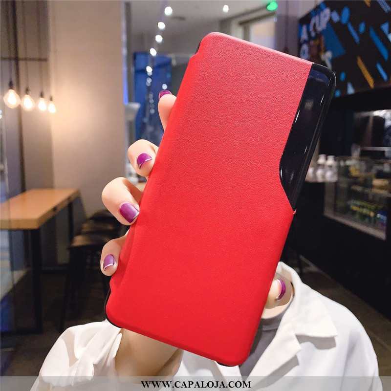 Capa Xiaomi Mi 10 Pro Couro Masculino Laranja Telemóvel, Capas Xiaomi Mi 10 Pro Tendencia Venda