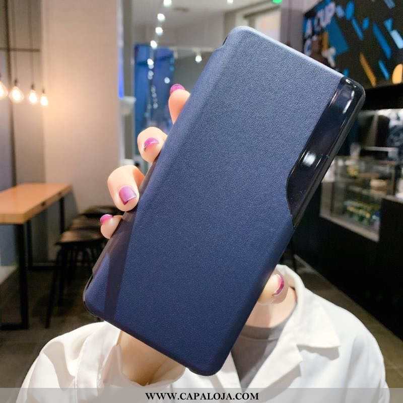 Capa Xiaomi Mi 10 Pro Couro Masculino Laranja Telemóvel, Capas Xiaomi Mi 10 Pro Tendencia Venda